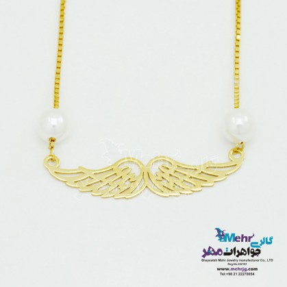 Gold Necklace - Wing Design-SM0860